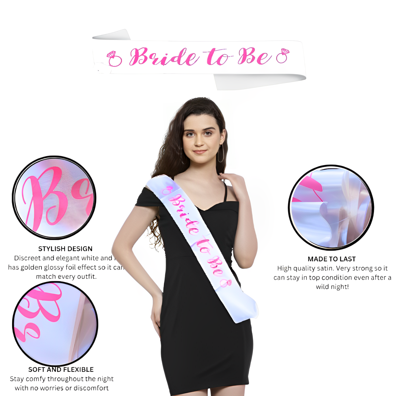 Bride To Combo Pack (Sash, Banner, Headband)
