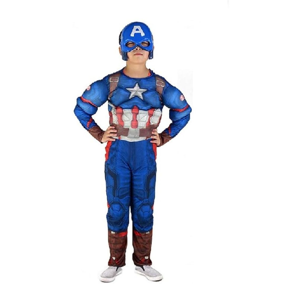 Deluxe Muscle Chest Captain America Costume