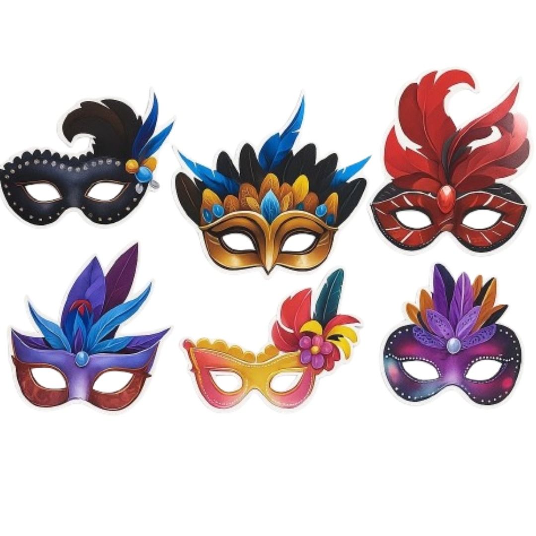 Masquerade Paper Eye Mask - 6PC