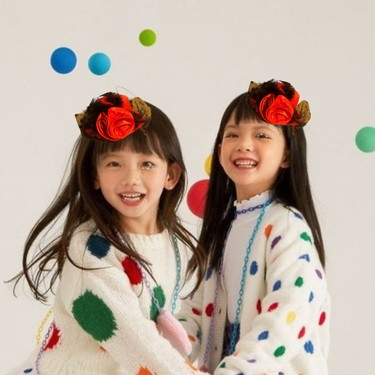 Red Top Hat Headband for Woman for Moulin Rouge Party - 1PC