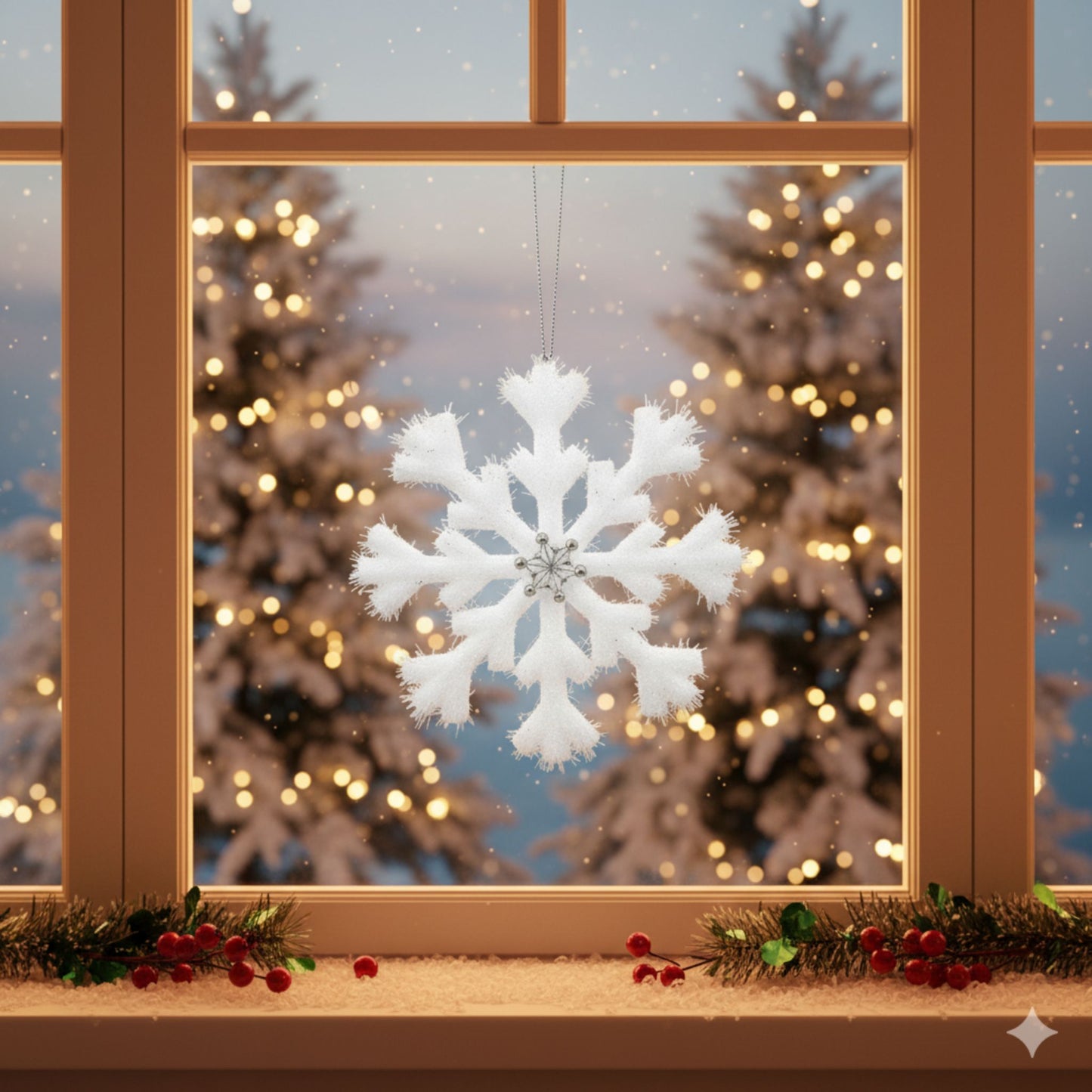 Foam Based Snow Flakes 12" - 1PC