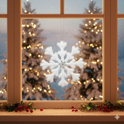 Foam Based Snow Flakes 12" - 1PC