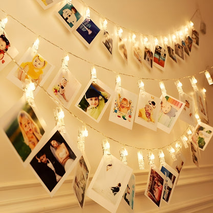 Wanna Party Light Up Photo Clip Garland