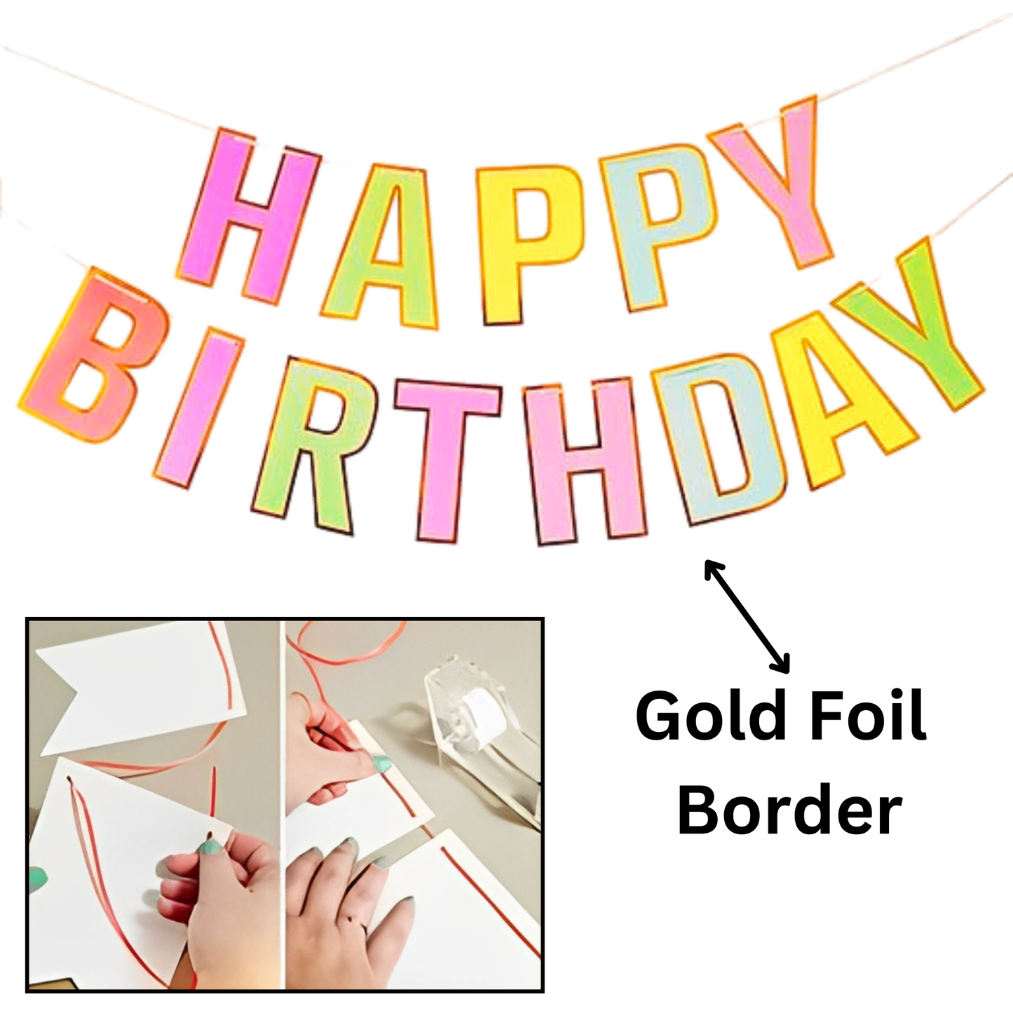 Rose Gold 10th Birthday Celebration Decoration Kit