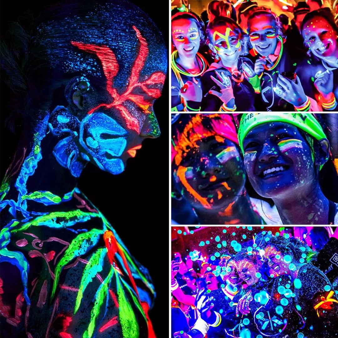 Neon Face & Body Paint Glow in the Dark