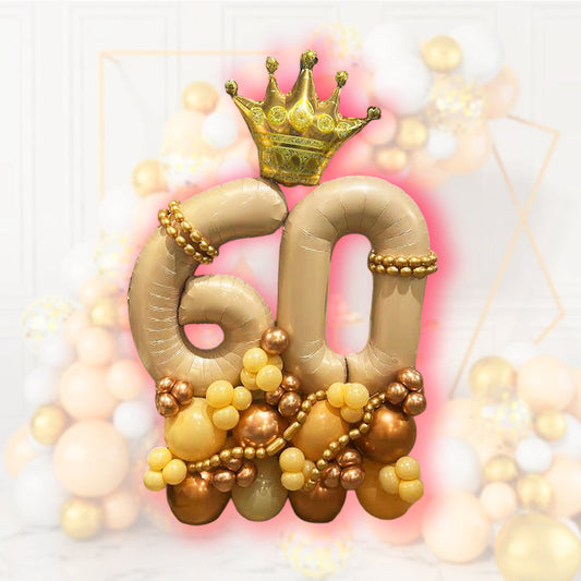 Happy 60th Birthday Ballon Bouquet