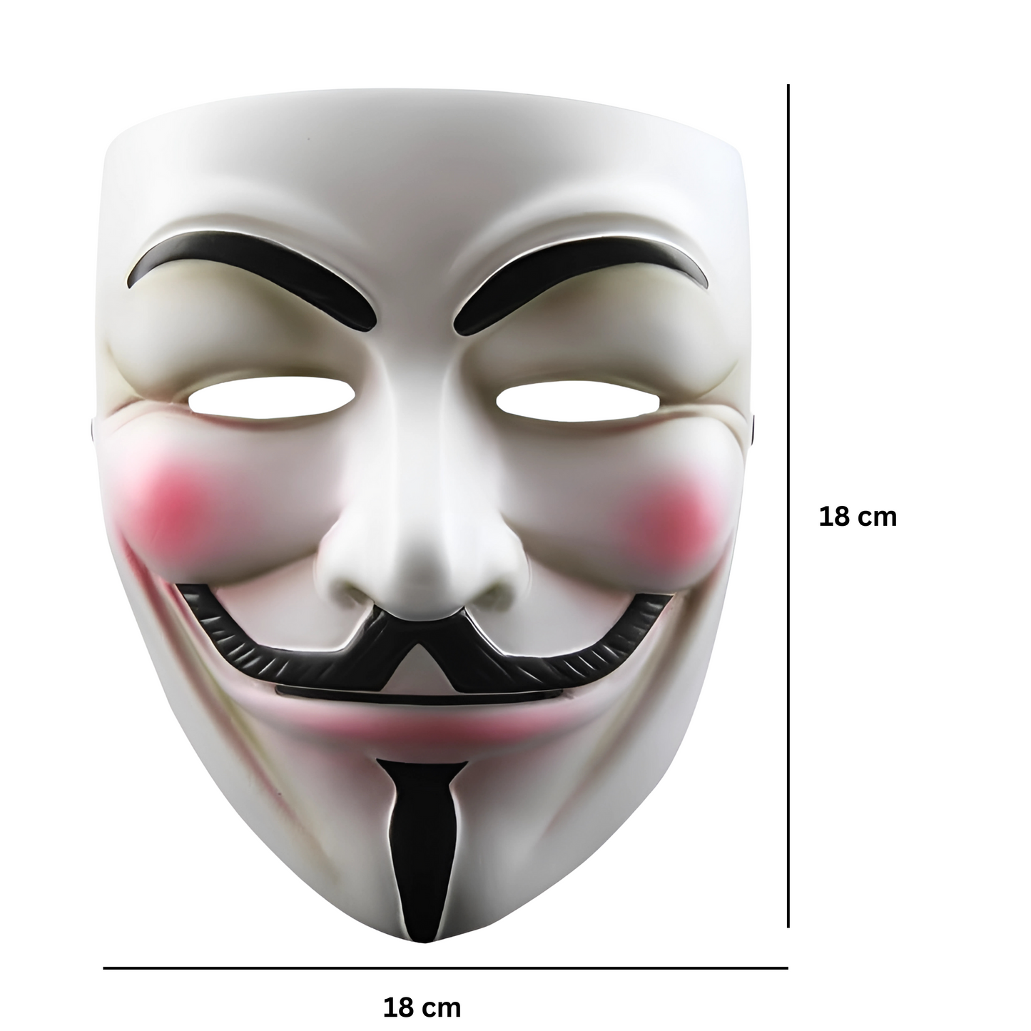 Pack of 4 Anonymos Mask for Kids & Adults - V for Vendetta Mask Halloween Masks Guy Mask for Halloween Costume Cosplay Party Mask,Hacker Mask