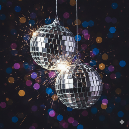 Disco Ball Hangings - 6PC