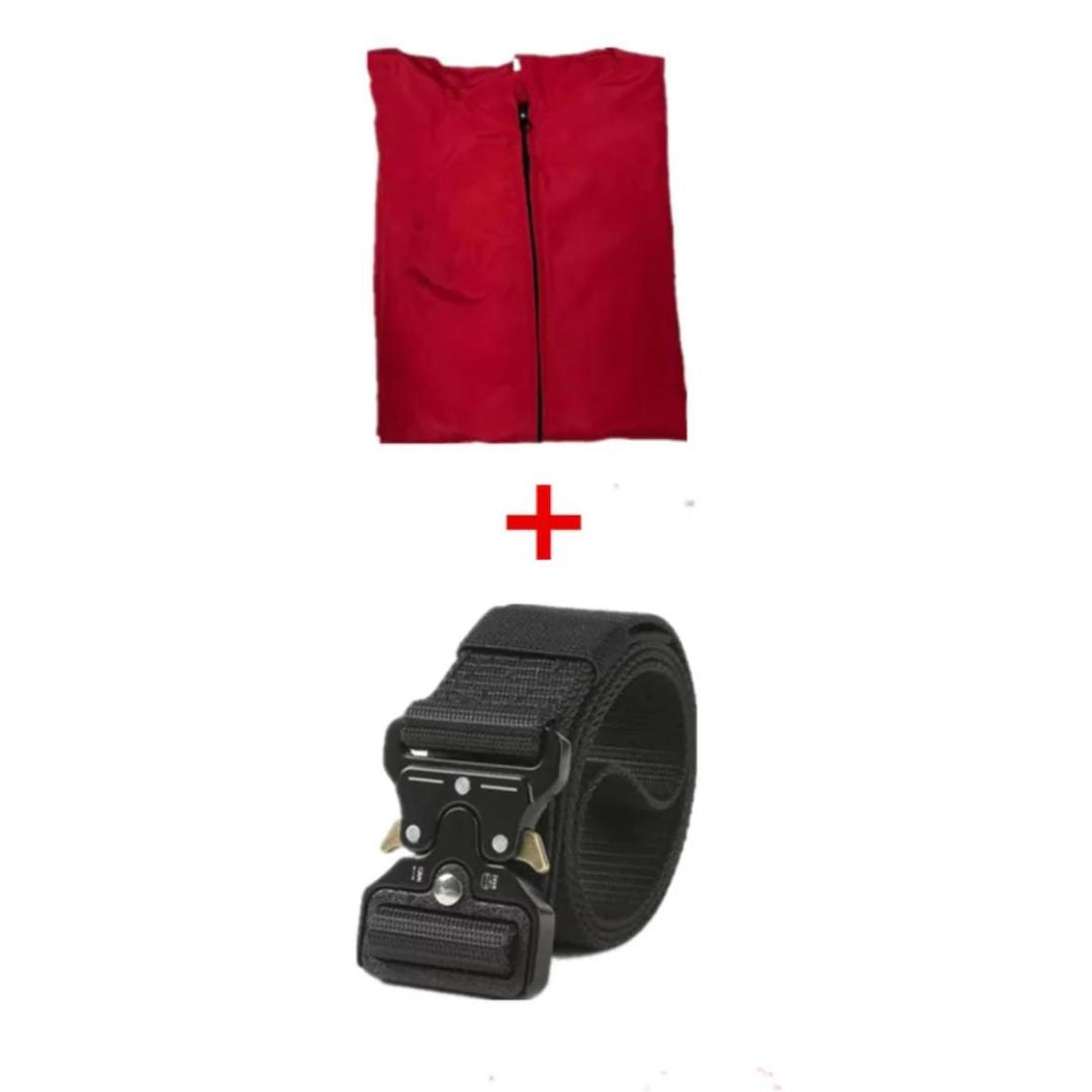 SQUID Game Adult Red Costume with Mask for Adults - Free Size