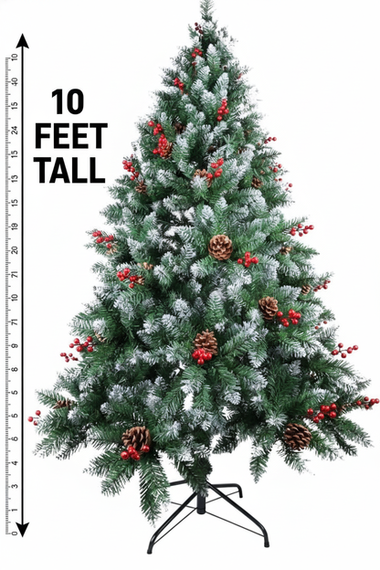 Pine & Cherry Fancy Christmas Tree - 10FT