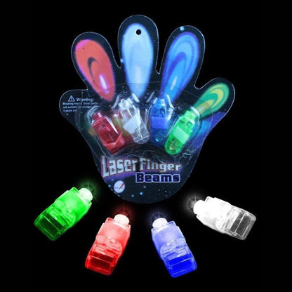 LED Laser Beam Finger RingParty Favors - 4PC