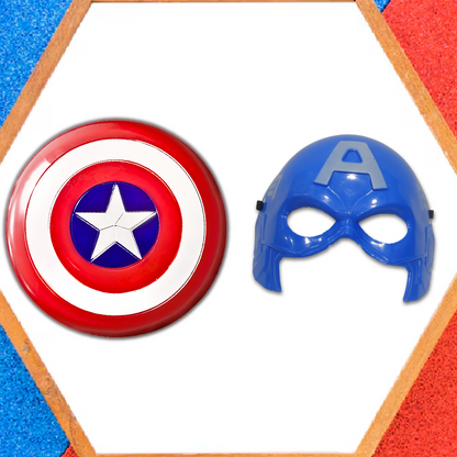 Captain America Shield & Mask Set for Kids