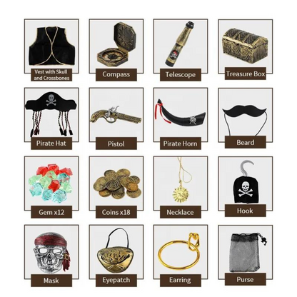 Pirates of the Caribbean Costume Accessory Set - Bulk Pack