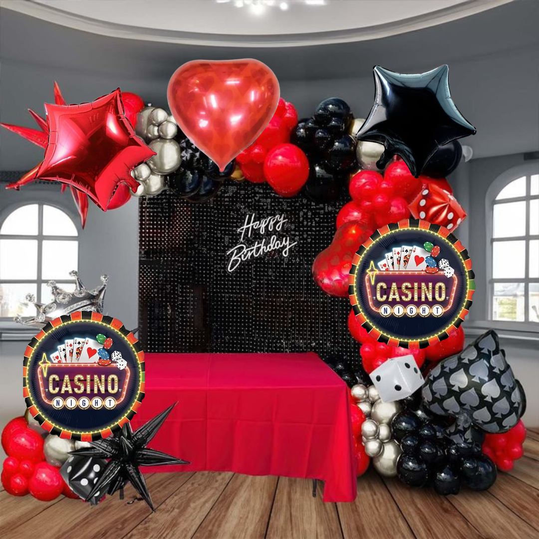 Heart Shape Card Party Balloon-5Pc