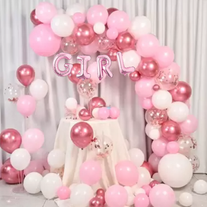 It's a Girl Pink Balloons Set - 100PC