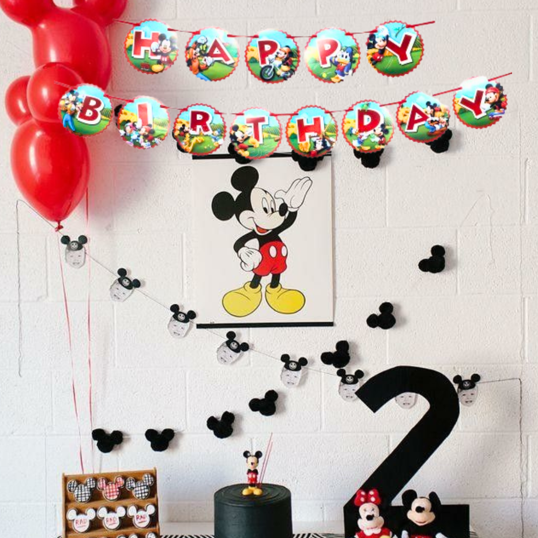 Mickey Party Bunting Banner