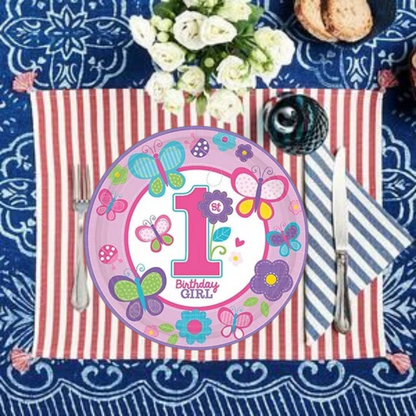 Sweet Birthday Girl Paper Plate - 18CT