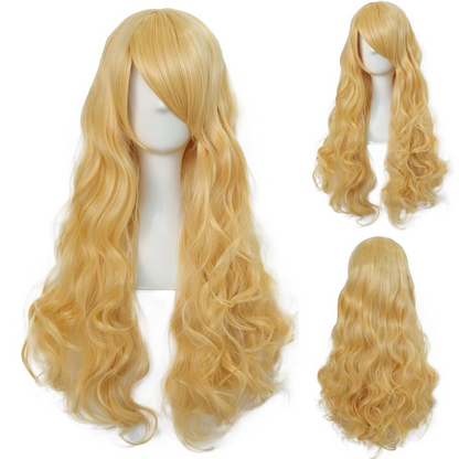 Curly Wigs Long Gold