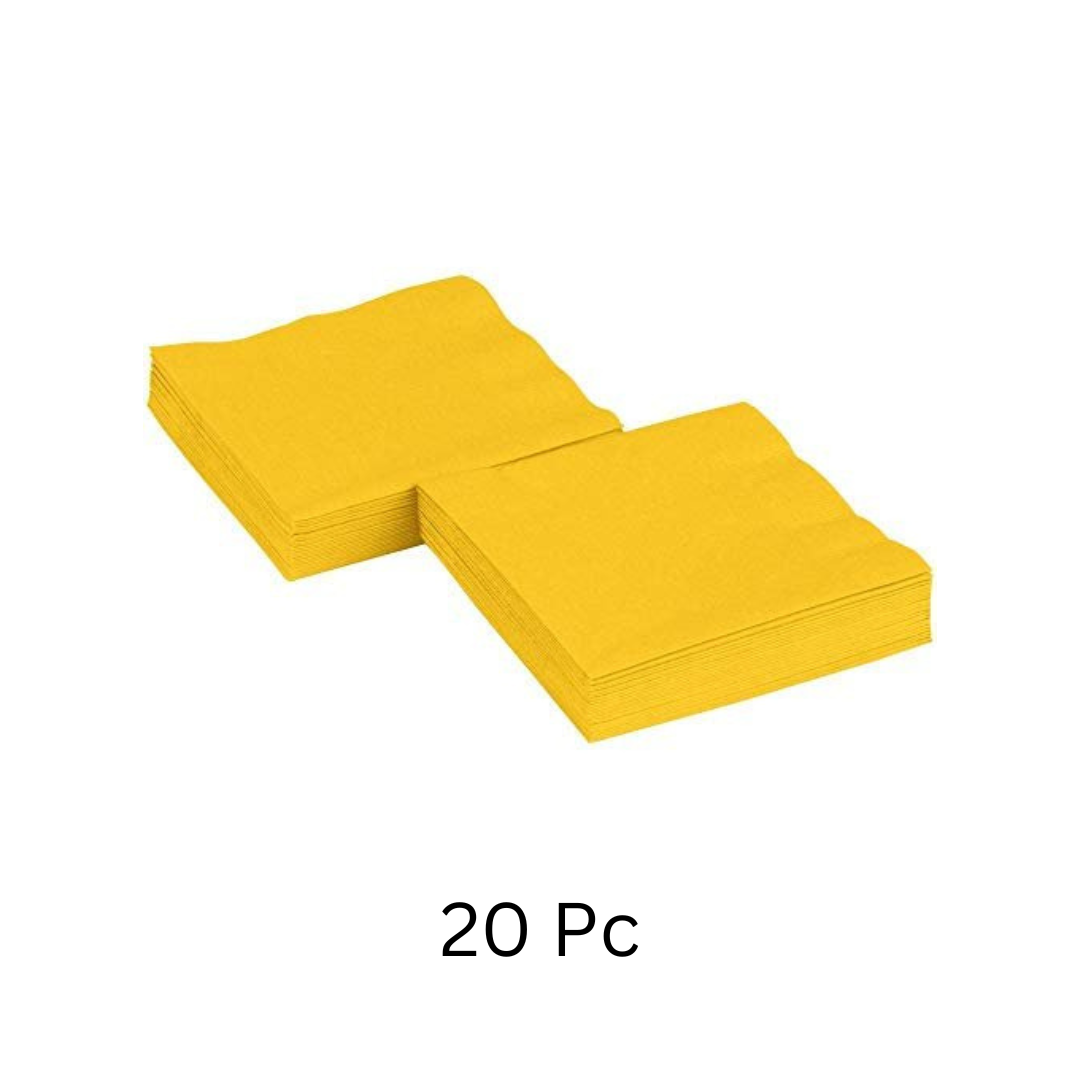 Disposable Yellow Paper Napkins