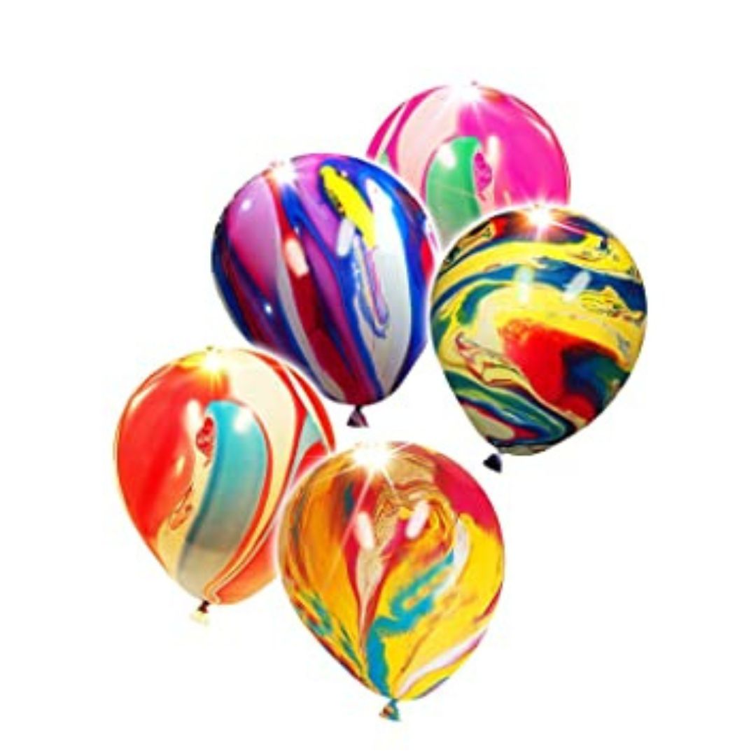 12" Marble Print  Multicolor Balloon