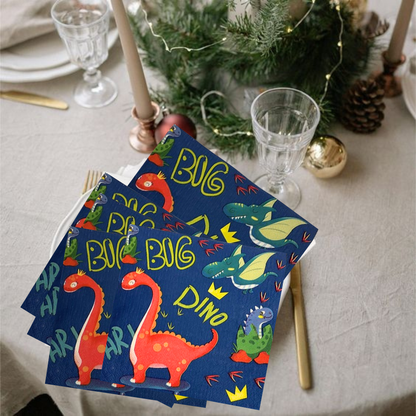 Dinosaur Theme Paper Napkins -Pack of 20