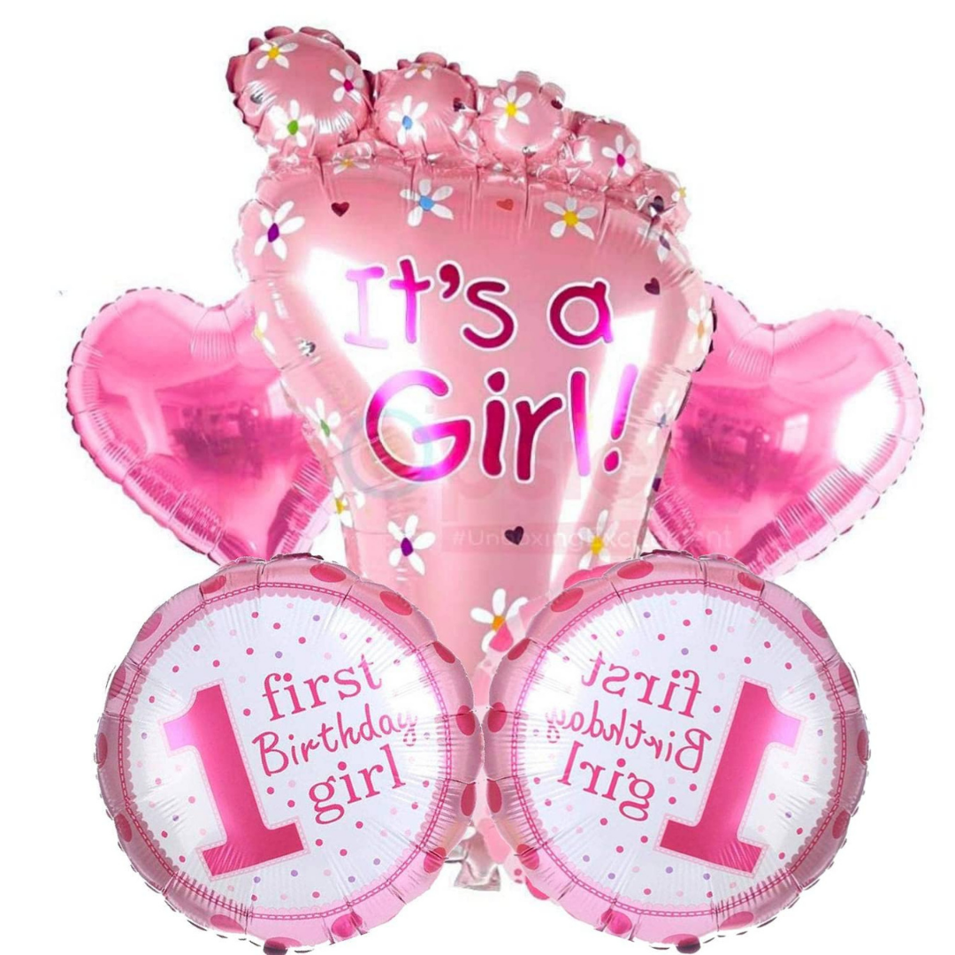 It's a Girl Large Feet Shaped Balloon 26"