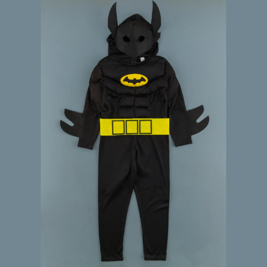 Muscular Batman Costume Cape with Belt