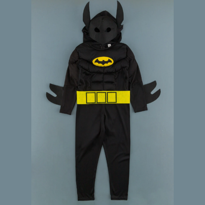 Muscular Batman Costume Cape with Belt