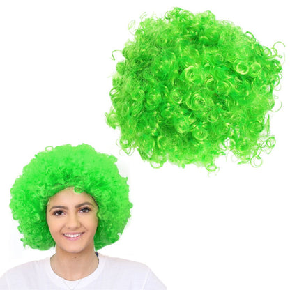 Solid Color Afro Wigs Green