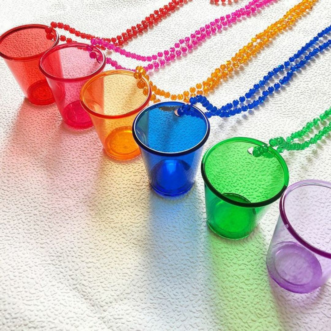 Neon Shot Glass Necklace - 1PC