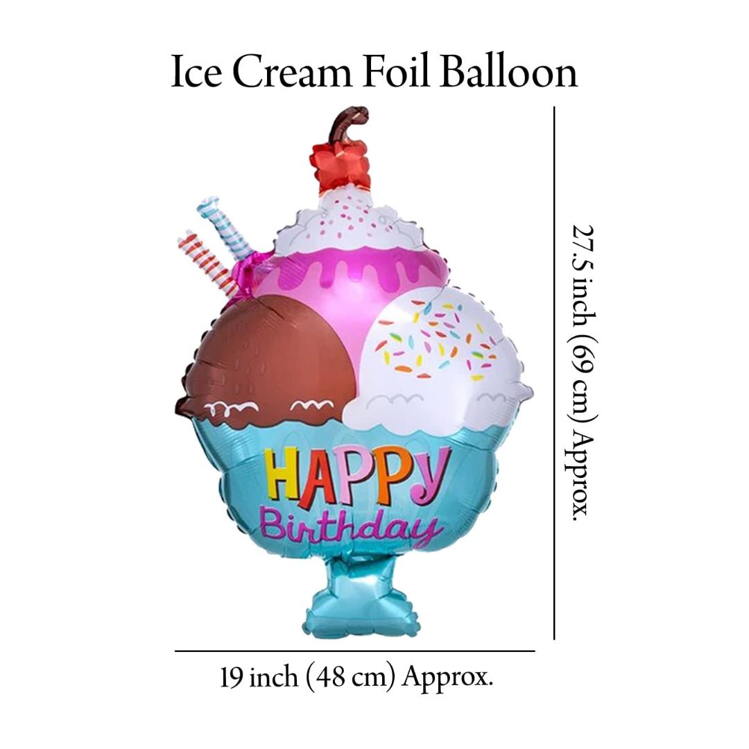 Cup Cake HBD Foil Balloon Set Of 5