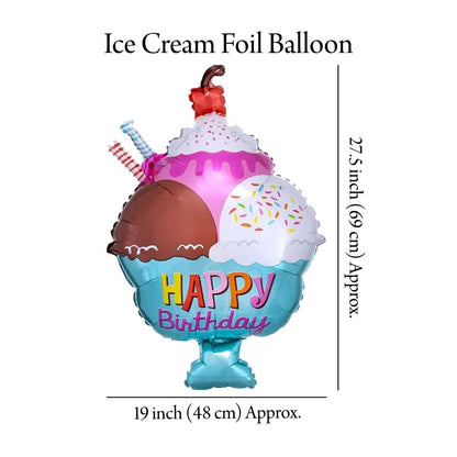 Cup Cake HBD Foil Balloon Set Of 5