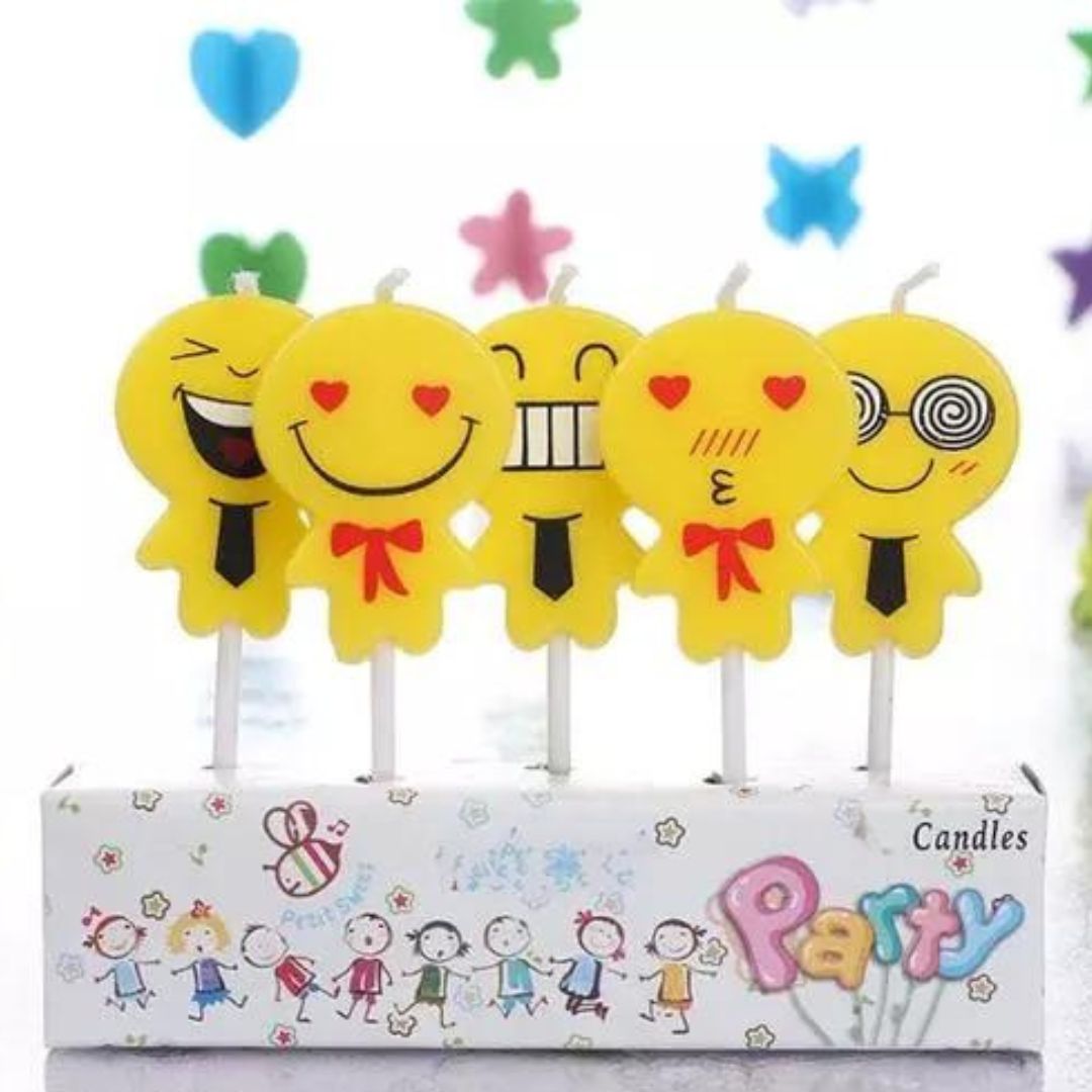 Smiley Candle - 5PC