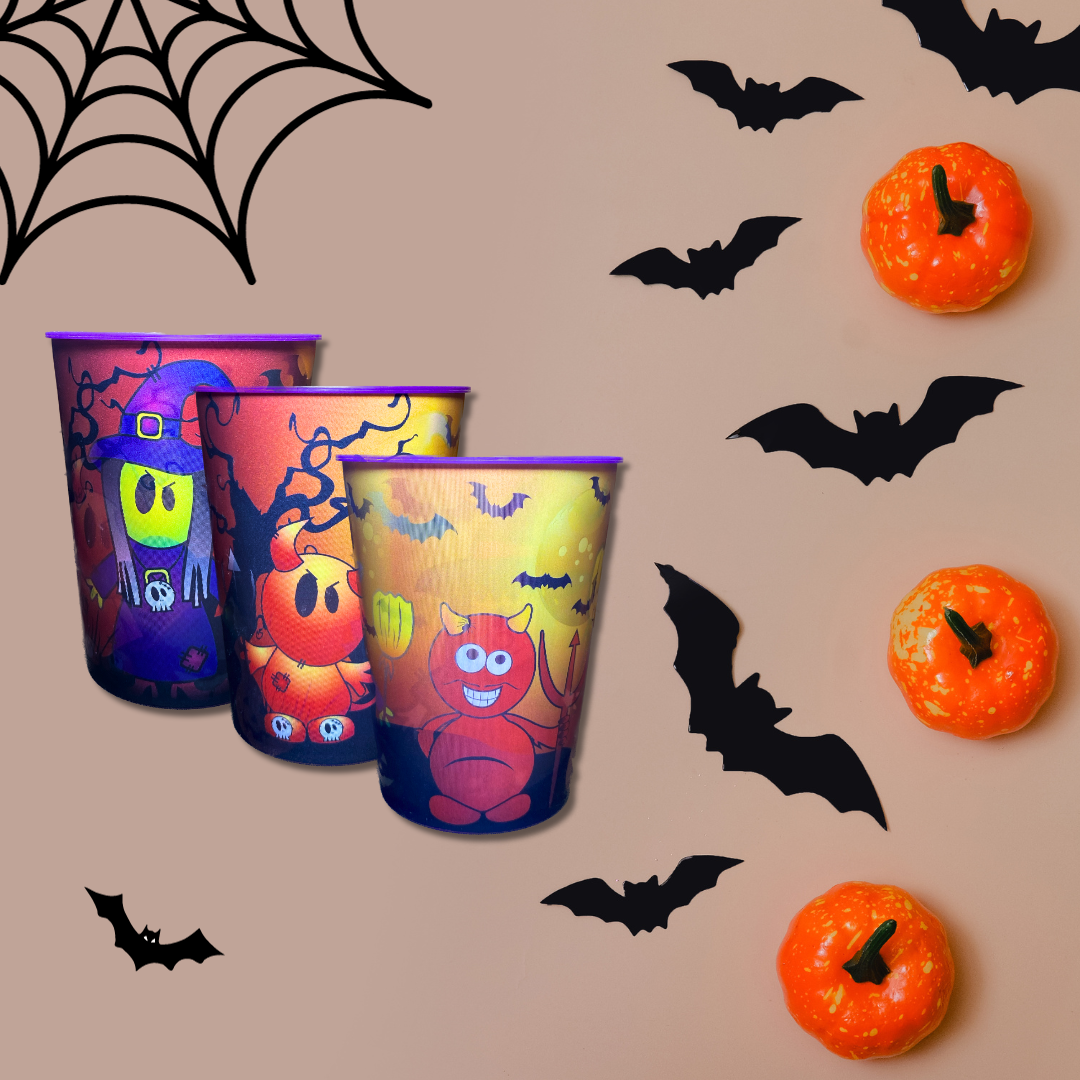 Halloween Color Changing Drinking Glass Tumblers O