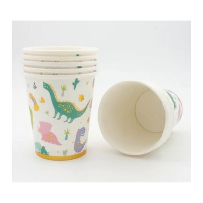 Little Dino Theme Birthday Paper Cups- 10PC -250ML