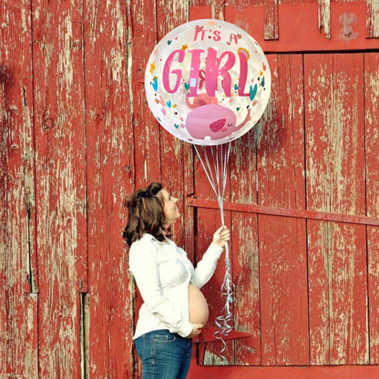 BOBO Print Balloon It's A Girl 18"