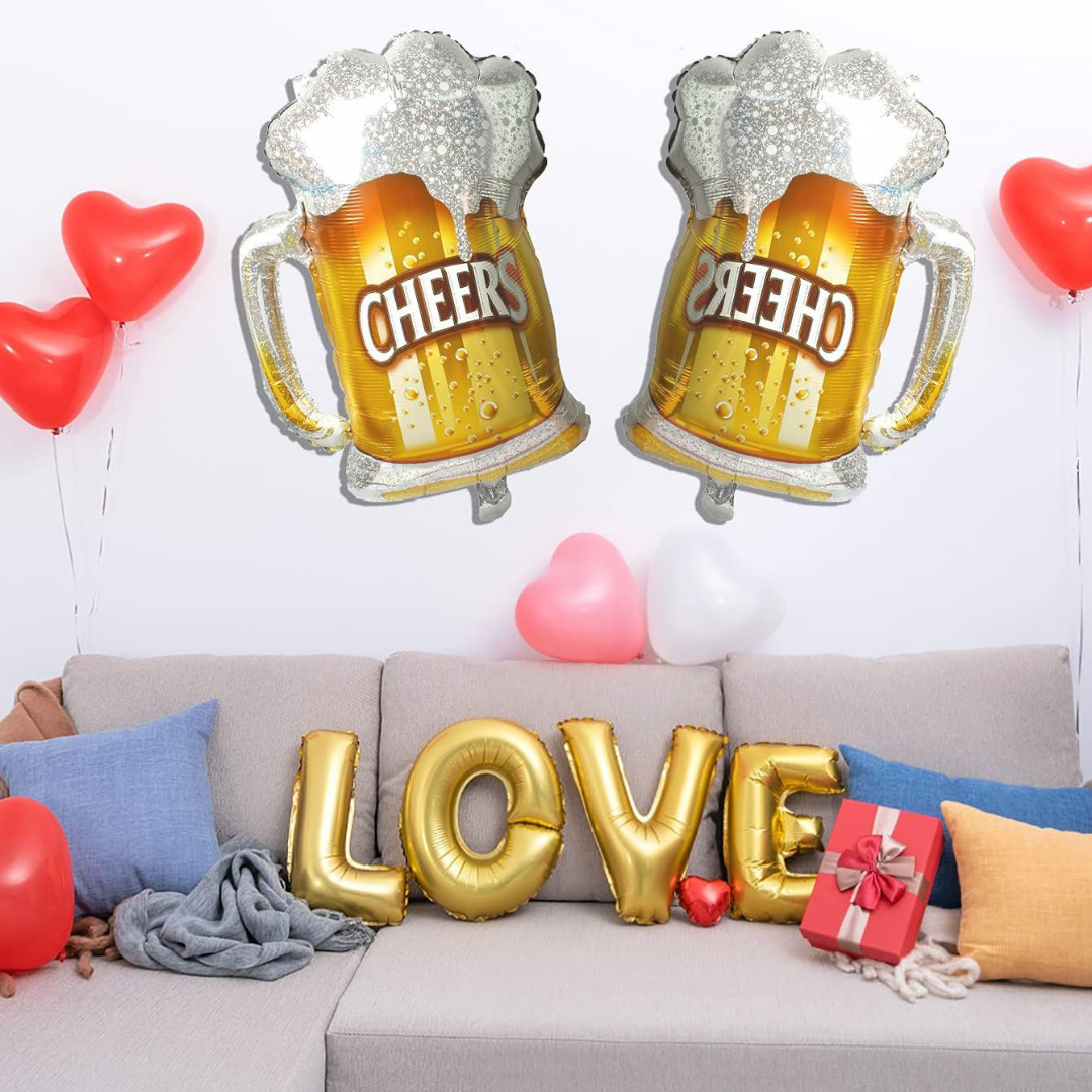 Cheers Beer Mug Shaped Balloon 36"