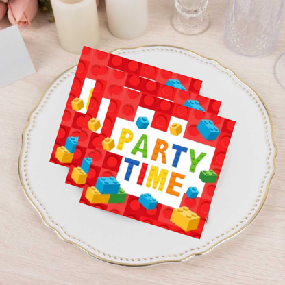 LEGO Theme Paper Napkins -Pack of 20