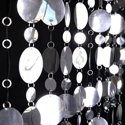 Metallic Foil Circle Silver Garland - 7FT Approx.