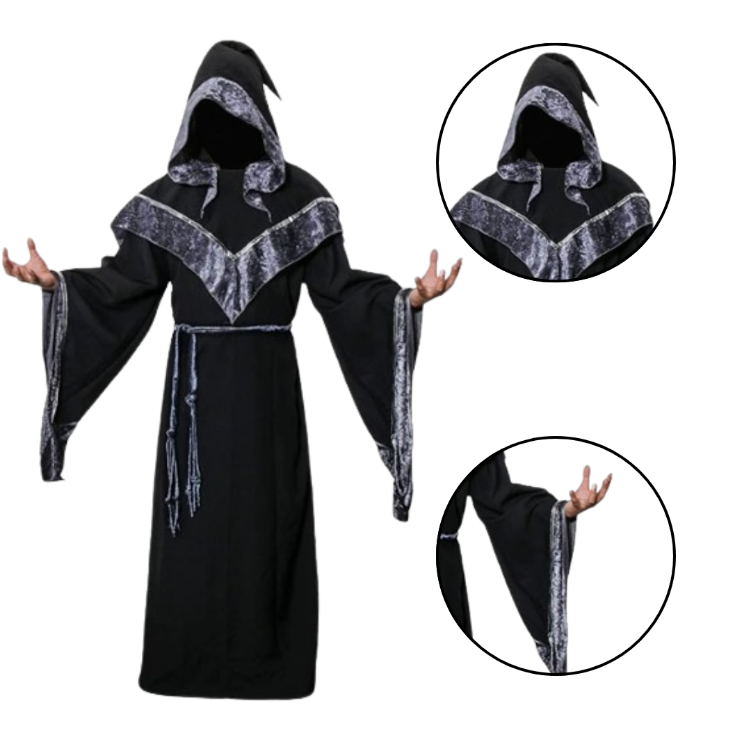 Wizard Costume with Robe and Belt - Size XXL