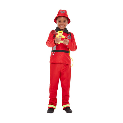 Kids Fire Man Costume Size L