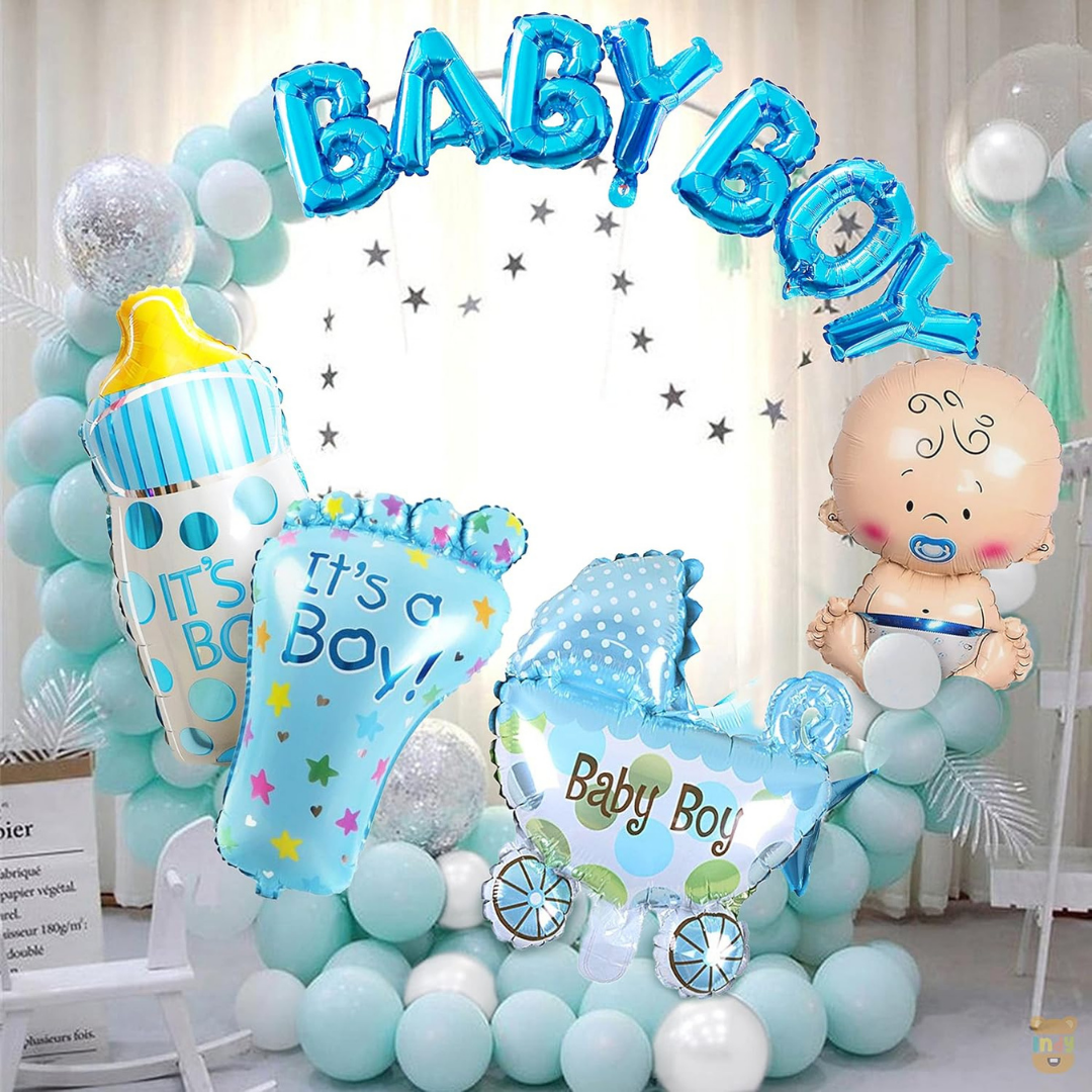 It's a Boy Milk Bottle Blue Balloon 18"