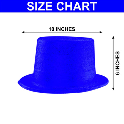 Glitter Top Hat Lrg. Blue