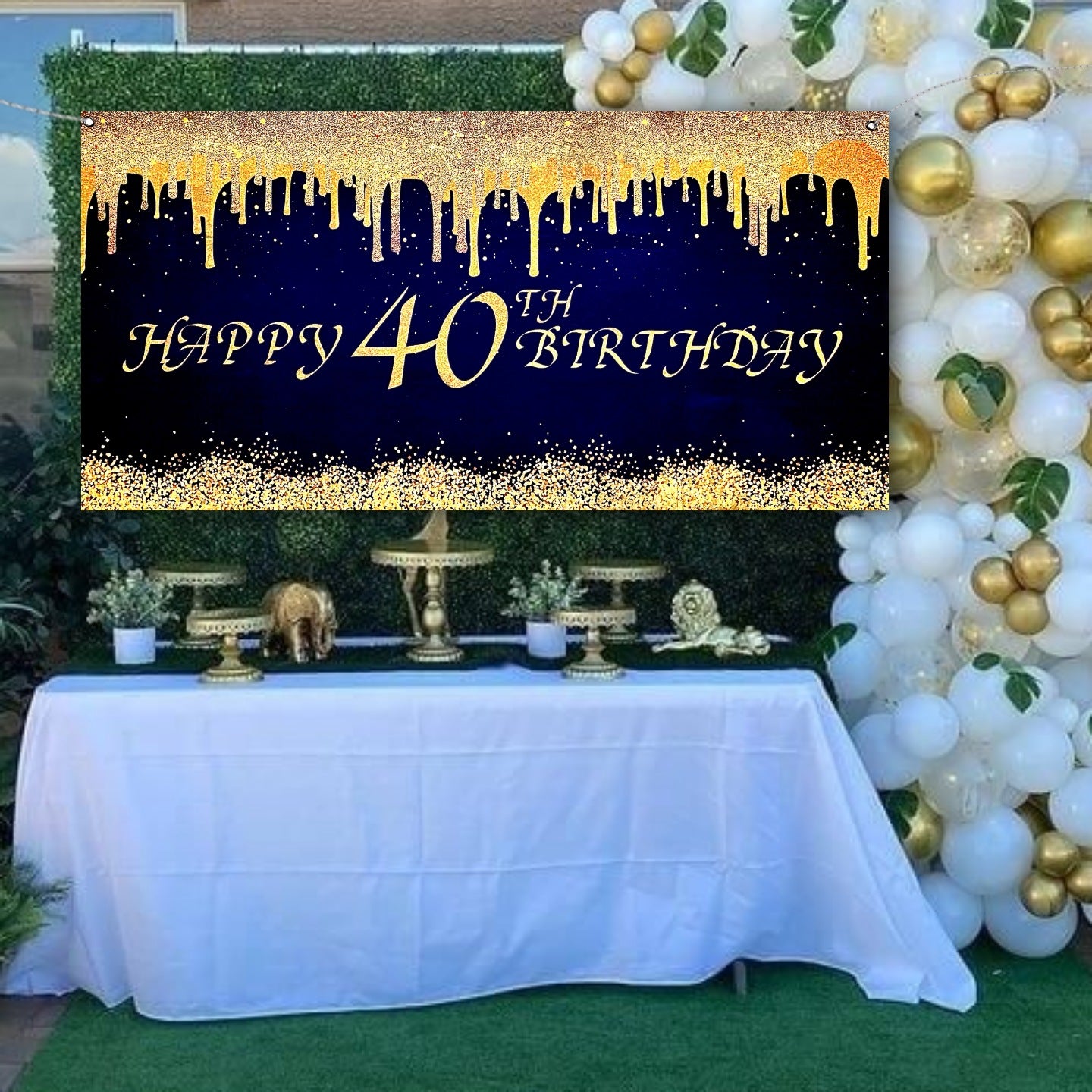 Happy 40th Birthday Banner - 4FT X 2FT