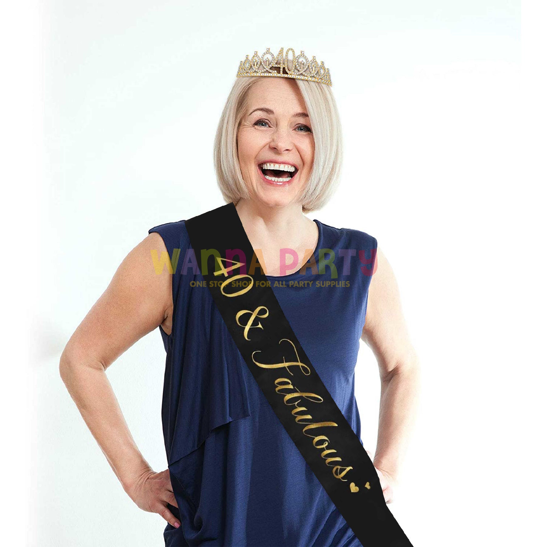 40 &amp; Fabulous Sash 62 inch