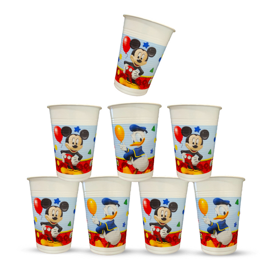 Mickey Mouse Theme Party Paper Cups - 200ml - 8PC