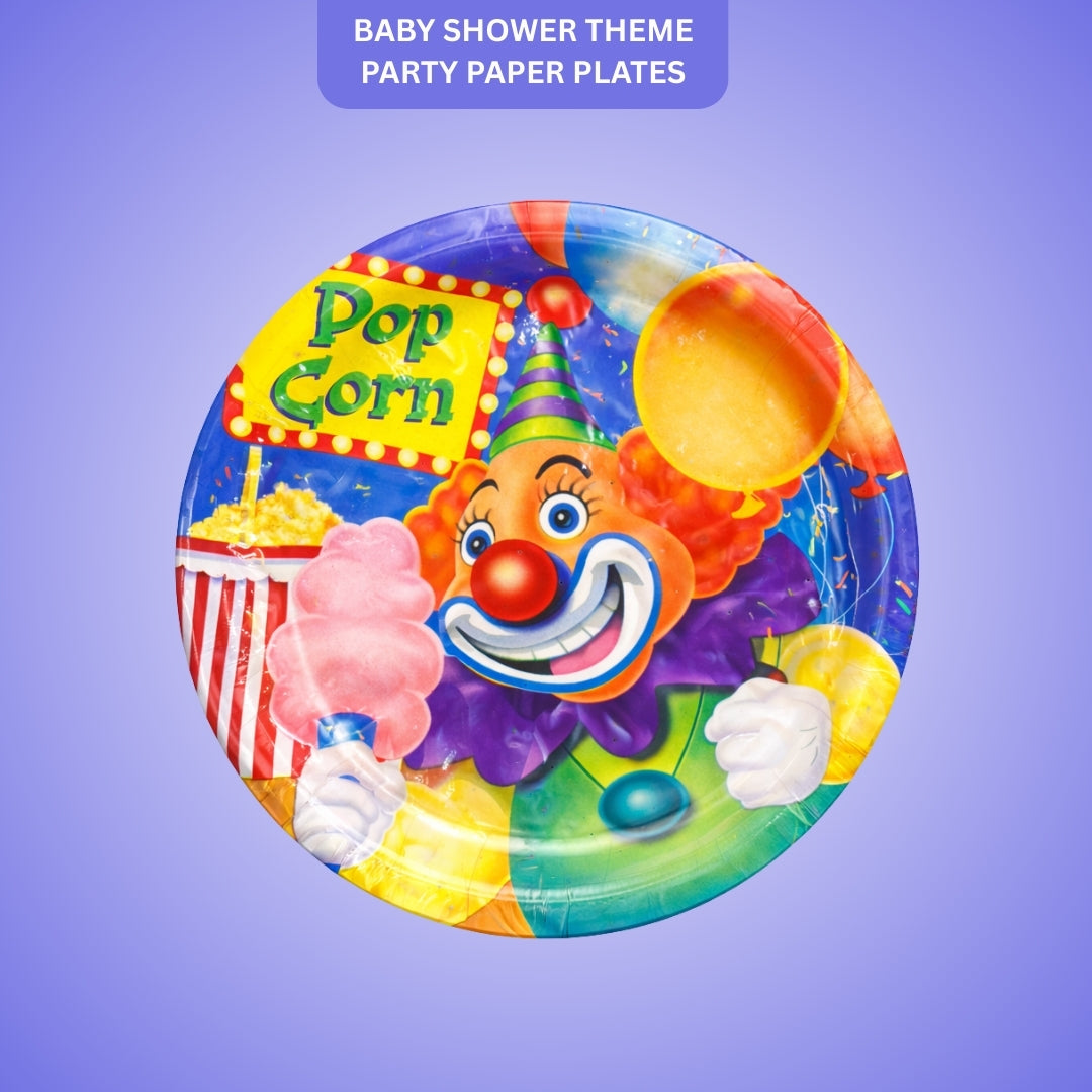 Circus Theme Party Cake/Starter Plates - 7 inches - 8PC