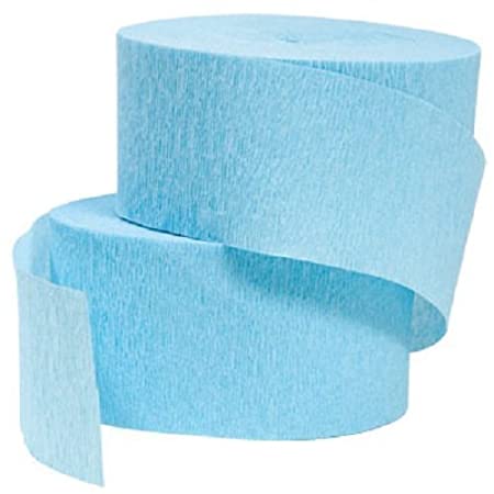 Crepe Streamers Light Blue - 4PC