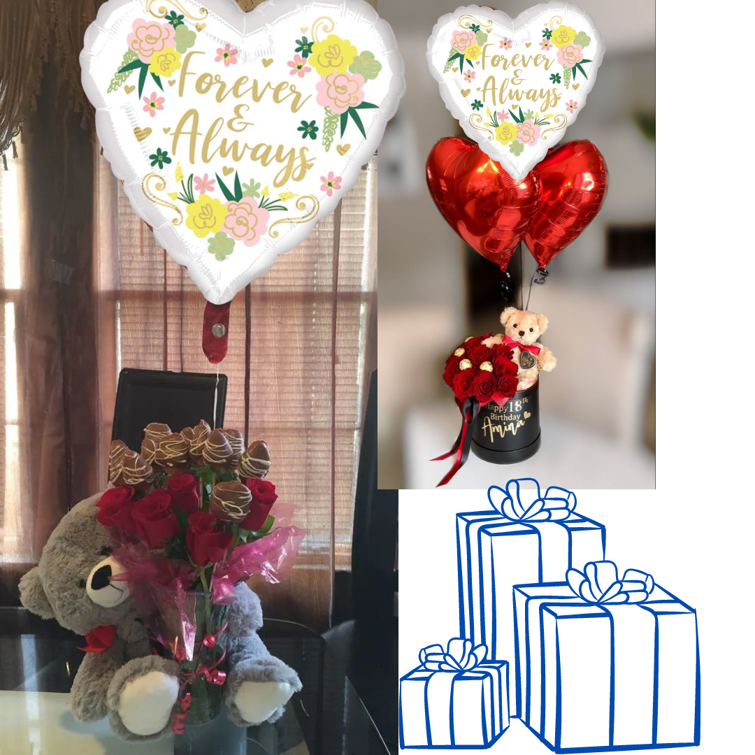 Forever & Always Together Foil Balloon - Helium Quality - 18 inches - 1PC