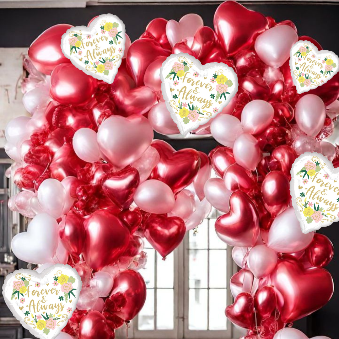 Forever & Always Together Foil Balloon - Helium Quality - 18 inches - 1PC